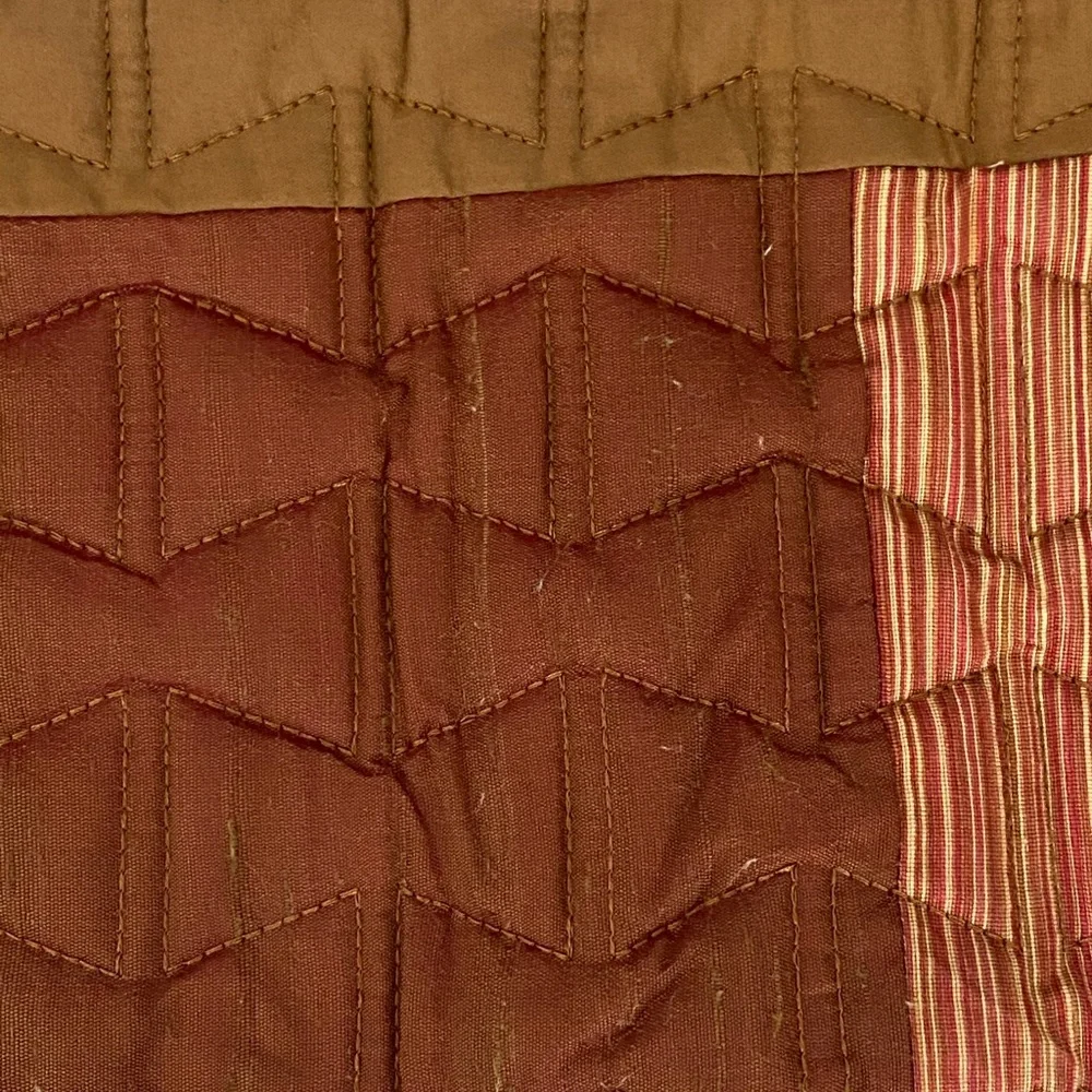 Set Of 2 Crate & Barrel Multicolored QUILTED STD SHAM‎ “Samara” 20 X 26”